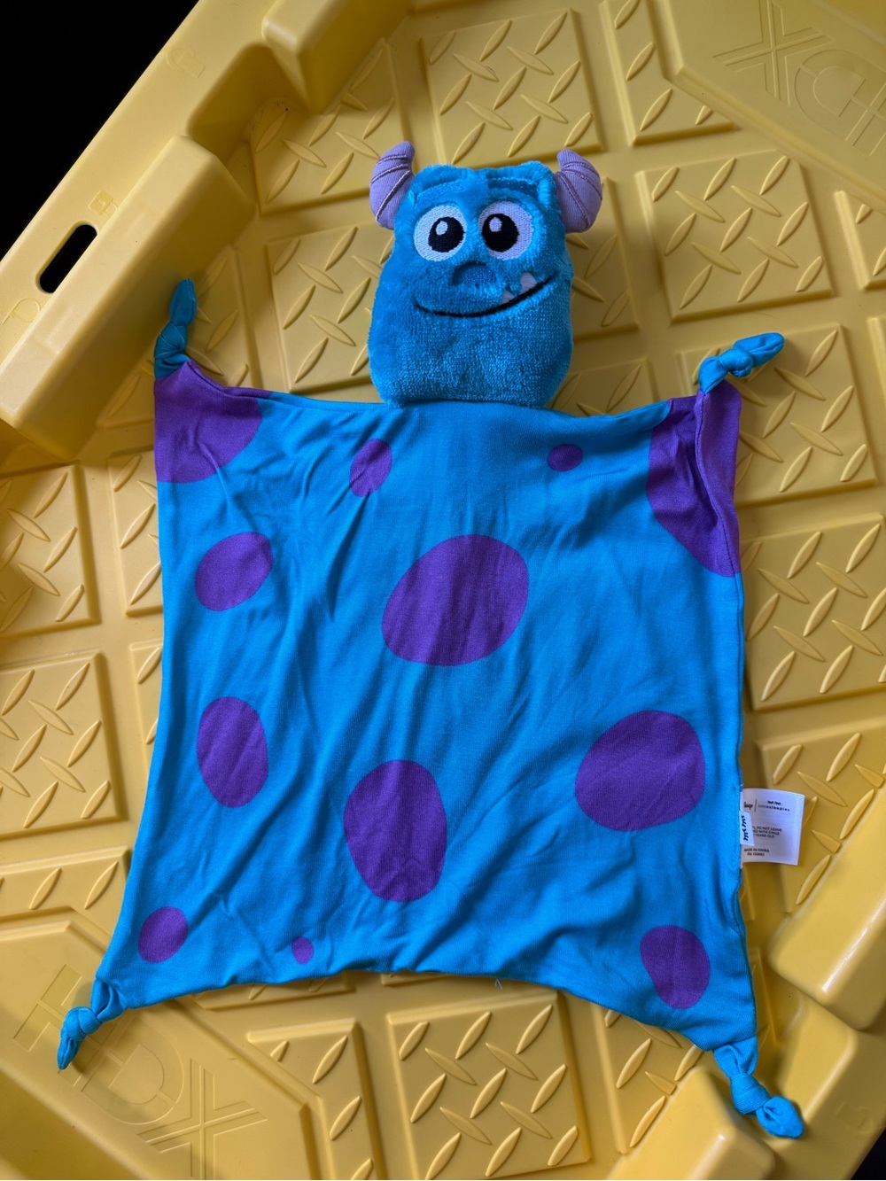 Little Sleepies Monsters Inc Sulley Lovey for Kids - Blue and Purple